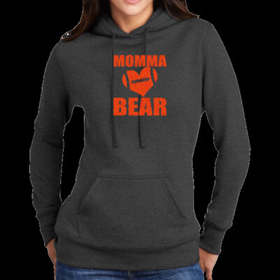 Bears Glitter Momma Bear - Ladies Core Fleece Pullover Hooded Sweatshirt Thumbnail