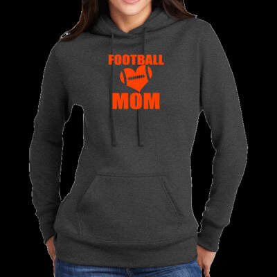 Bears Glitter Football Mom - Ladies Core Fleece Pullover Hooded Sweatshirt Thumbnail